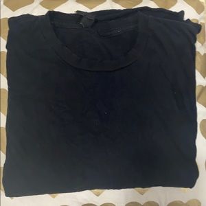 Black “bitten” tee
